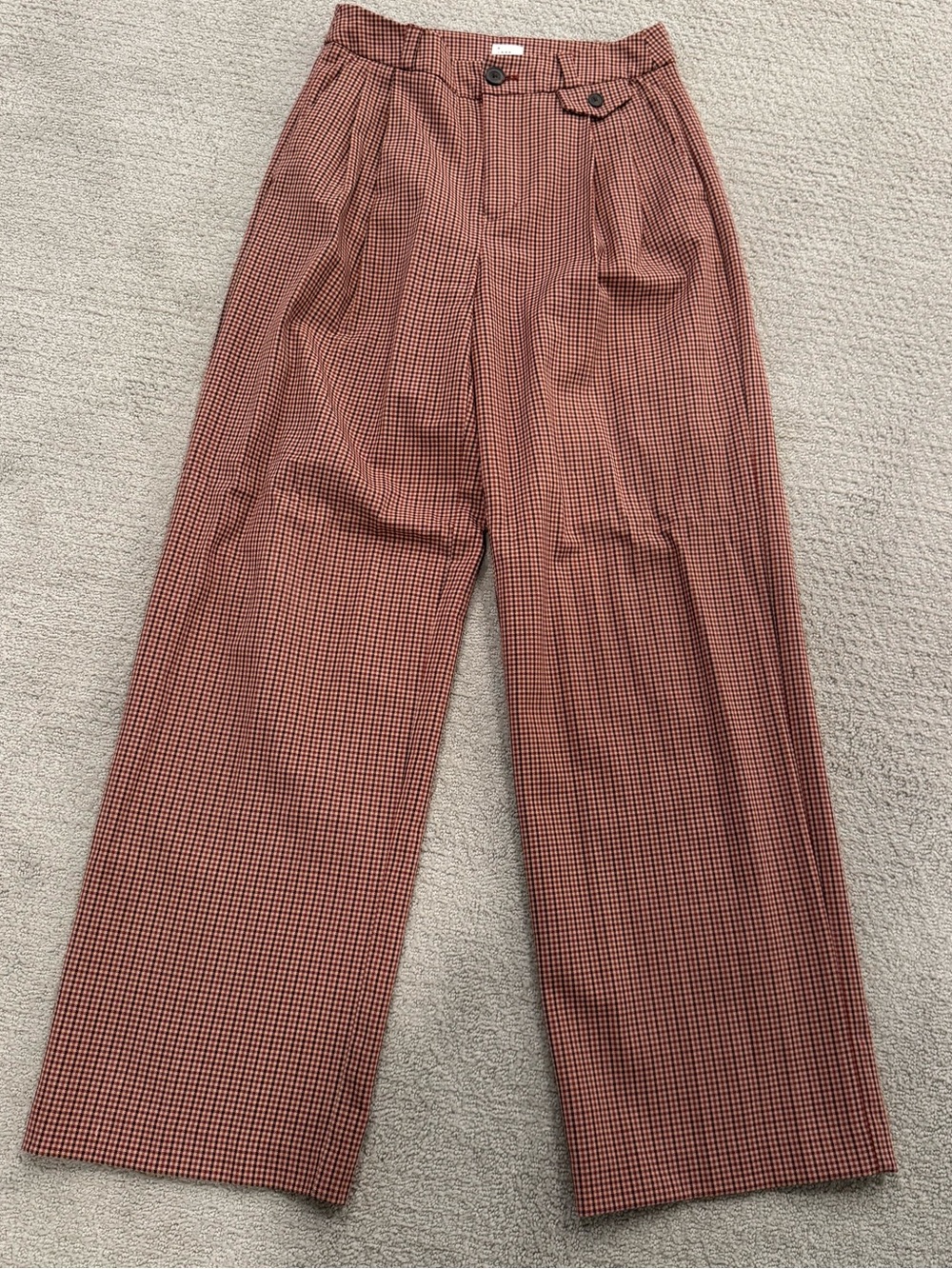 a new day Wide-Leg Checkered Pants Fall Gingham